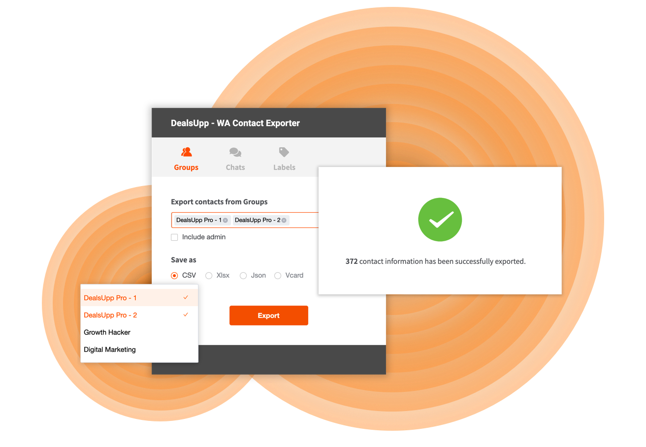 DealsUpp - Wa Contact Exporter